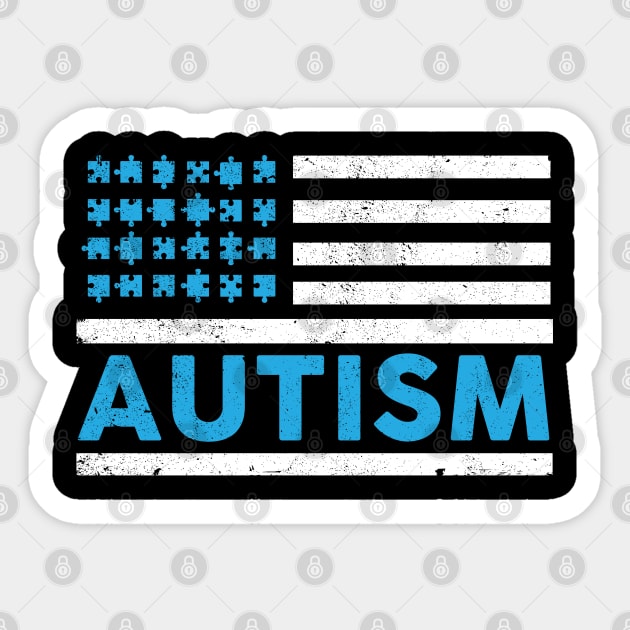 Autism Flag Sticker by TeeShirt_Expressive